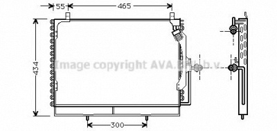 AVA QUALITY COOLING ms5161 -  Конденсатор, кондиционер